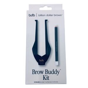 NEW bdb Billion Dollar Brows Brow Buddy Kit 0.04 Oz. Brow Buddy+White Pencil NIB